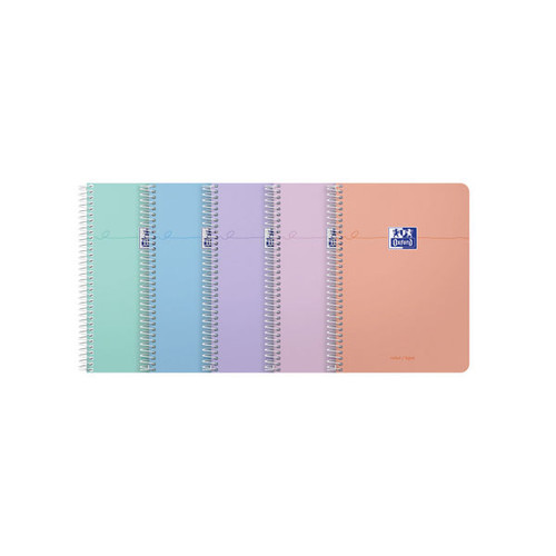 Oxford Smart Pastel Notebook Ruled Assorted A5 (Pack of 5) 400187022