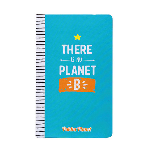 Pukka Planet Notepad No Planet B Soft Cover Blue 9703-SPP