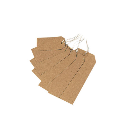 Strung Tag 70x35mm Buff (1000 Pack)