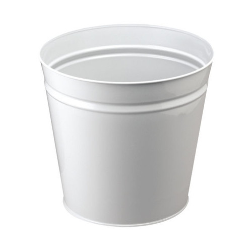 Q-Connect Metal Waste Bin 15 Litre Grey