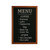 Deflecto Wall Mounted Chalkboard 300x400mm Teak WCB-30-40-TE