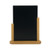 Deflecto Double Sided Small Countertop Chalkboard Information Display Teak TCB-SM-TE