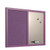 Bi-Office Essentials Fabric Silver Finish Board Purple Frame 60x45cm MX04330418