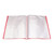 Q-Connect Polypropylene Display Book 40 Pocket Red