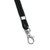 Durable Recycled Fabric Lanyard Black (Pack of 10) 824101