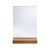 Exacompta Portrait Stand Up Sign Holder A4 with Wood Base 84258D