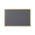 Earth Executive Felt Noticeboard 120x90cm Grey Oak MDF Frame FB1442239