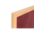 Earth Prime Felt Noticeboard 120x90cm Burgundy Oak MDF Frame FB1433233
