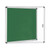 Bi-Office Enclore Display Case Green Felt Acrylic Aluminium Frame 15xA4 VT640102150