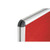 Bi-Office Enclore Display Case Red Felt Acrylic Aluminium Frame 40xA4 VT750105150