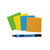 Show-me Magnet Notes 75x75mm Assorted (Pack of 40) MNT757540A