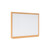 Earth Prime Non-Magnetic Whiteboard 120x90cm Oak MDF Frame MB14002318