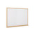 Earth Prime Non-Magnetic Whiteboard 90x60cm Oak MDF Frame MB07002318