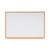 Earth Executive Non-Magnetic Whiteboard 180x120cm Oak MDF Frame MB85002319