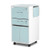 Bristol Maid Bedside Cabinet - Grey White - Locking Flap - Cupboard - Adjustable Shelf - Cam Lock