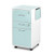 Bristol Maid Bedside Cabinet - Grey White - Locking Flap - Personal Drawer - Lower Drawer - Adjustable Shelf - Cam Lock