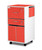 Upper Section, Personal Drawer & Lower Cupboard with Double Doors, Flame Red