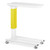 Overbed Table, Height Adjustable, Polymer, Easy Clean - Signal Yellow