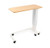 Overchair Table – Height Adjustable, Melamine, Grey White Flat Top with Purple Upper Extrusion