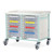 Caretray Trolley - Mild Steel, Low Level, Double Column 6 x 100mm Trays, 2 x 160mm Trays