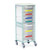 Caretray Trolley - Mild Steel, High Level, Single Column  5 x 100mm, 3 x 150mm Trays