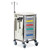 Caretray Trolley - Stainless Steel, Standard Level, Single Column  3 x 100mm, 2 x 150mm Trays