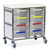 Caretray Trolley - Stainless Steel, Standard Level, Double Column 8 x 150mm Trays