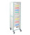 Caretray Rack - Mild Steel, Mobile, Single Column  4 x 100mm, 5 x 150mm Trays