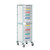 Caretray Rack - Mild Steel, Mobile, Single Column 6 x 100mm, 4 x 150mm Trays