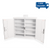Shelves & Door Shelves, Double Door Cabinet, Single Lock - With Light