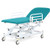 Examination & Treatment Couch, Two Section, Mobile, Bariatric, Electric with Electric Backrest, Foot Switch, Aquamarine