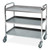 General Purpose Trolleys - Stainless Steel - Heavy Duty, Three Shelves, Ring Buffers