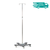 Mobile Infusion Stands - Two Hook, Handle, Spearmint Cap