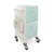 Medical Records Workstations - Double Column, Two Drawers, Open Cupboard - CAM Lock