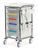 Caretray Trolley - Phlebotomy,  Mild Steel, 3 x 100mm, 2 x 150mm Trays, No Door
