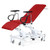 Phlebotomy Chair, Variable Height, Hydraulic, Flame Red