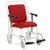 Portering Chair - Front Steer, Nesting, Hinged Footrests, Flame Red