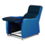 Reclining Armchair, Manual, Vinyl Rot & VP Fabric Navy Blue