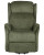 Reclining Armchair, Electric, Vinyl Turkis & VP Fabric Green