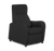 Reclining Armchair, Wide Arm, Electric, Vinyl Schwarz & VP Fabric Green