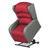 Rise & Reclining Armchair, Waterfall Back, Electric, Vinyl Schwarz & VP Fabric Black