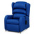 Rise & Reclining Armchair, Waterfall Back, Electric, Vinyl Delft & VP Fabric Navy Blue