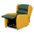 Rise & Reclining Armchair, Waterfall Back, Electric, Vinyl Baltic & VP Fabric Grey