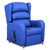 Rise & Reclining Armchair, Waterfall Back, Electric, Vinyl Baltic & VP Fabric Grey