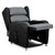 Rise & Reclining Armchair, Waterfall Back, Electric, Vinyl Schwarz & VP Fabric Green