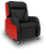Rise & Recline Porters Armchair, Waterfall Back, Handset Operated, Vinyl Buche & VP Fabric Black