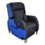 Rise & Recline Porters Armchair, Waterfall Back, Handset Operated, Vinyl Melone & VP Fabric Navy Blue