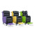 Rise & Recline Porters Armchair, Waterfall Back, Handset Operated, Vinyl Melone & VP Fabric Beige