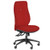 Premium Task Chairs - Executive, High Back, Adjustable Arms - Flame Red
