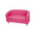 Soft Seating & Reception - Link, Double Unit - Espresso